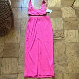 Vibrant Pink Two-Piece Set